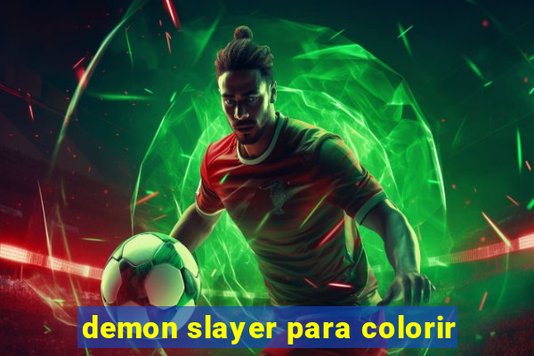 demon slayer para colorir